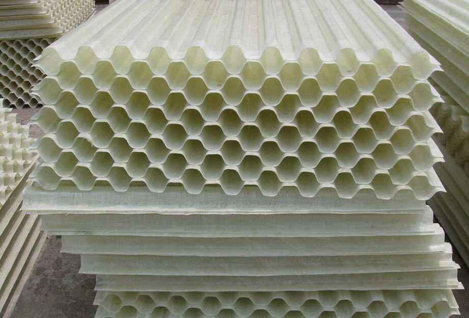 玻璃钢蜂窝斜管填料 玻璃钢蜂窝斜管填料